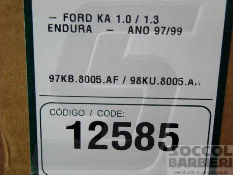 RADIADOR ÁGUA MOTOR CONSTRUÇÃO EXPANDIDO SEM AR CONDICIONADO MANUAL FORD KA 1.0/1.3 8V 1997/1999 ENDURA