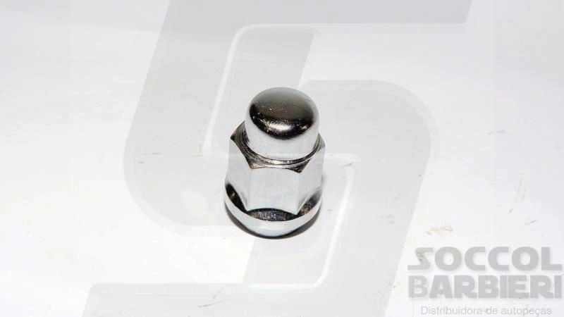 PORCA CROMADA RODA DIANTEIRA/TRASEIRA M12X1,25 CHAVE 19 MM FORD CORCEL/BELINA/DEL REY TODOS