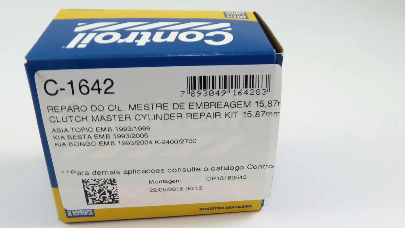 REPARO CILINDRO MESTRE EMBREAGEM 15.87MM KIA BESTA TODAS 93/ BONGO 5/8