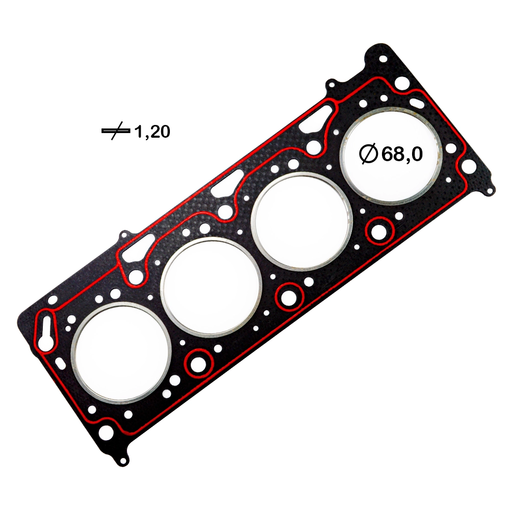 JUNTA CABEÇOTE DE FIBRA 1,20MM VW GOL/PARATI/FOX  - MOTOR POWER 1.0 8V E 16V