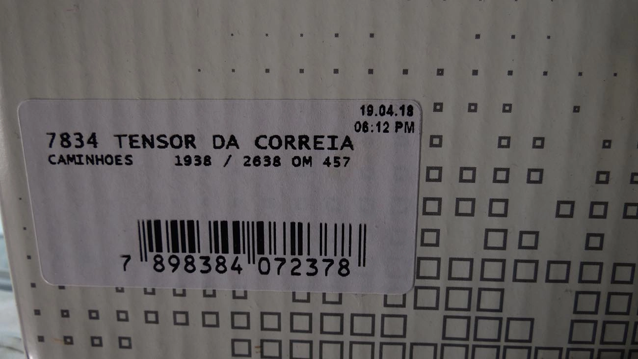 TENSOR CORREIA ALTERNADOR MB 1938/2638 - OM 447/OM 457 - 712C/ACCELO 915C/AXOR 1835/1840