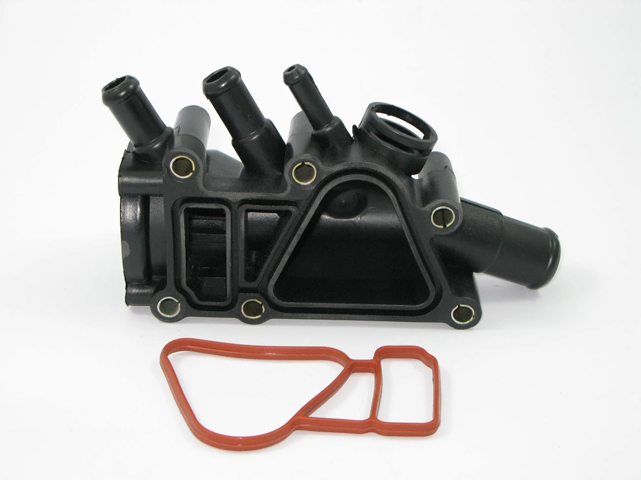 CARCAÇA/FLANGE PLÁSTICO VÁLVULA TERMOSTÁTICA CAVALETEDE DISTRIBUIÇÃO ÁGUA MOTOR ZETEC ROCAN FORD KA/FIESTA/NOVO FIESTA/COURIER 99/ FOCUS 1.6 03/