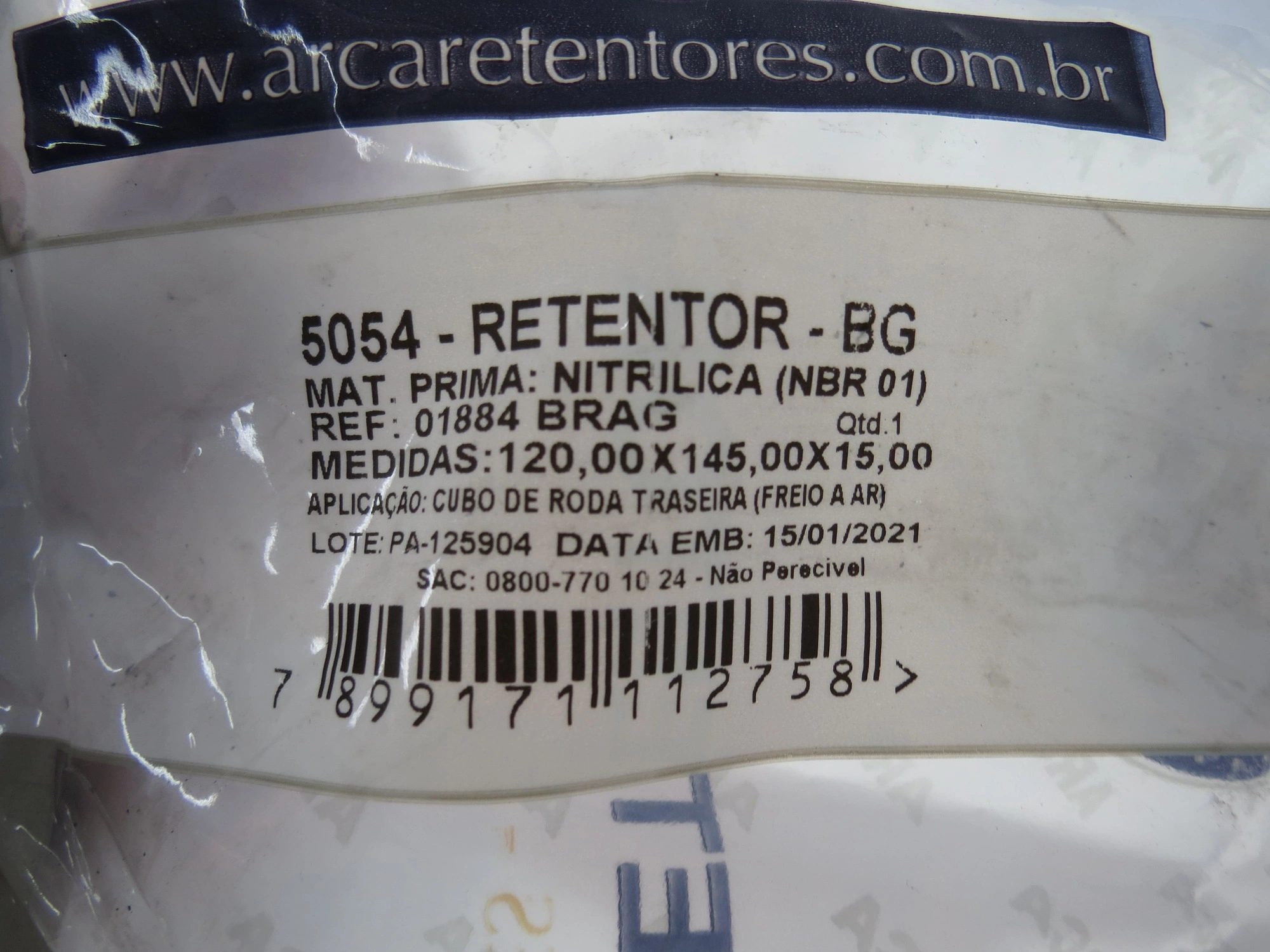 RETENTOR RODA TRASEIRA MB 1113/1313/1513/2013 FREIO A AR