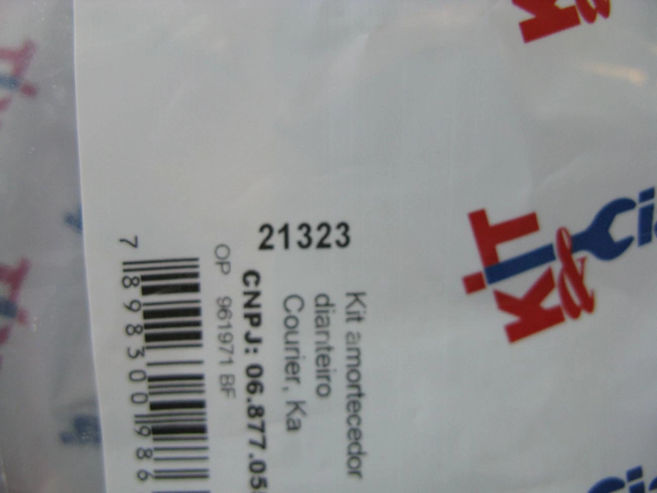 KIT AMORTECEDOR DIANTEIRO BATENTE COIFA FORD KA/COURIER 98/13