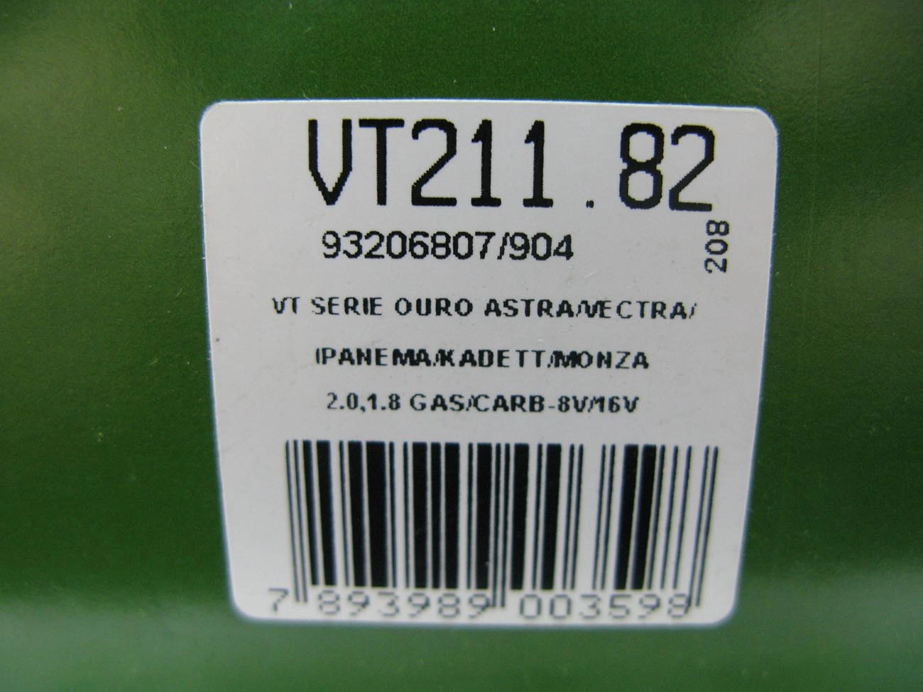 VÁLVULA TERMOSTÁTICA REFIL SÉRIE OURO GASOLINA OU FLEX VALVULA TERMOSTATICA GM MONZA/KADETT/IPANEMA 07.86/91