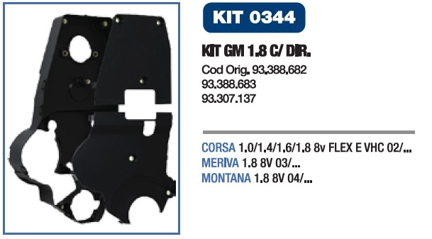 KIT CAPA CORREIA GM NOVO CORSA/MERIVA 02/ - MONTANA 04/11 C/D.H - FIAT DOBLO/IDEA/PUNTO/STILO 1.8