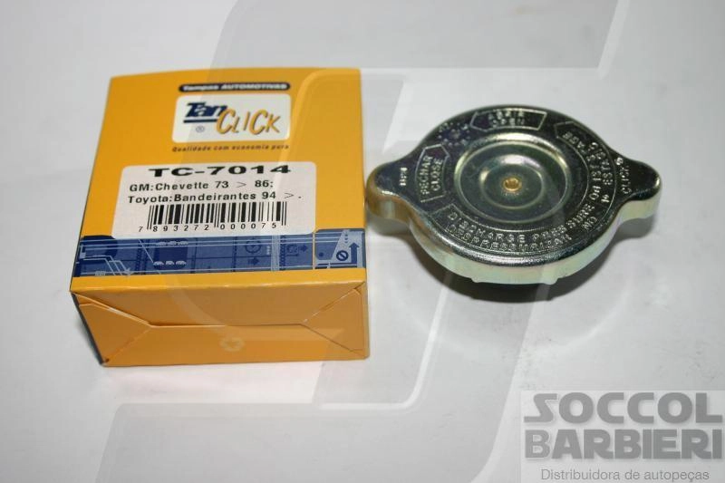 TAMPA PARA RADIADOR PRESSÃO 13 LIBRAS GM CHEVETTE/CHEVY /86 FORD ESCORT/VERONA MF
