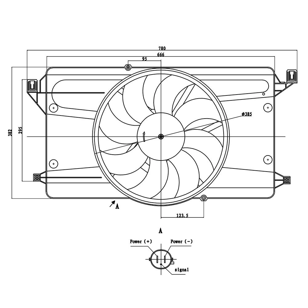 ELETROVENTILADOR FORD FOCUS 1.6 16V 2009/2013 FLEX