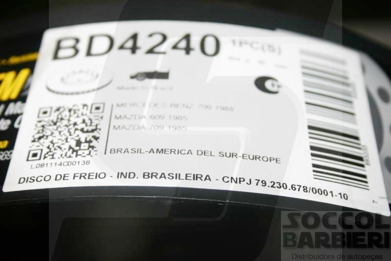 DISCO FREIO DIANTEIRO VENTILADO 304MM MB 709