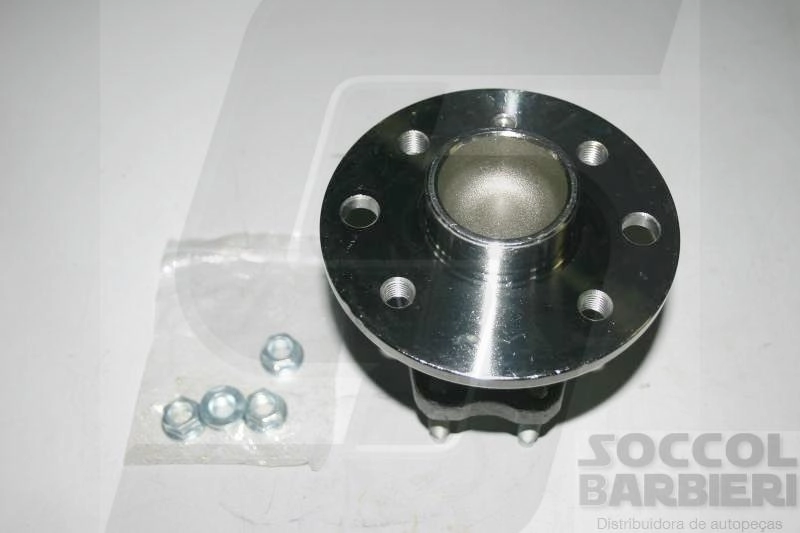 CUBO TRASEIRO COM ROLAMENTO SEM ABS GM ASTRA/VECTRA 97/ MERIVA 02/12 MONTANA 03/20 - 4 FUROS
