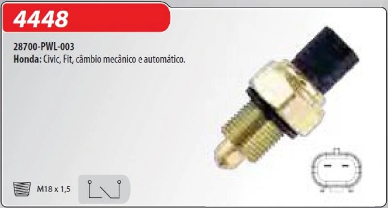 INTERRUPTOR RE HONDA CIVIC/FIT TODOS