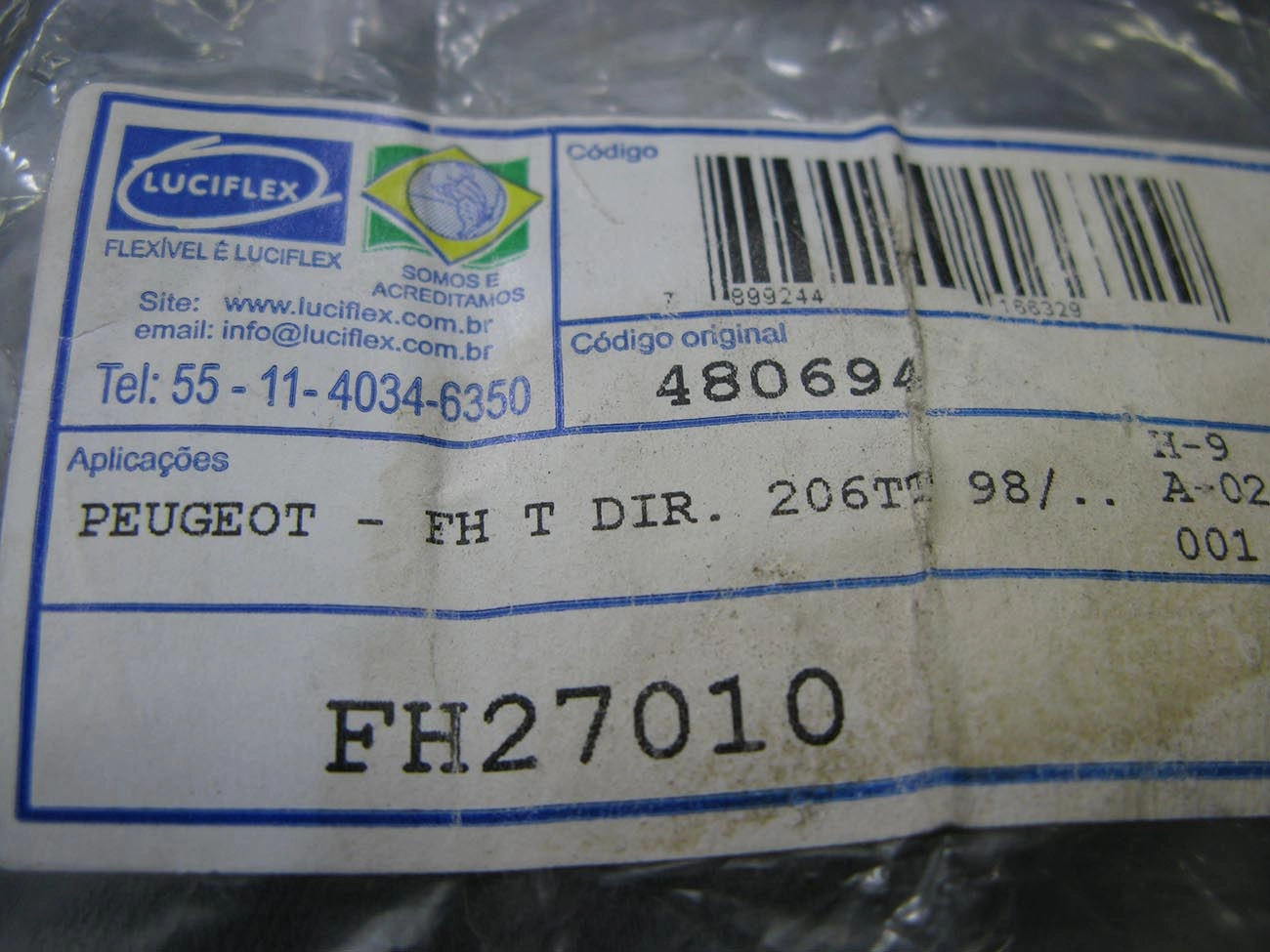 FLEXIVEL FREIO TRASEIRO ESQUERDO PEUGEOT 206 98/ DIREITO