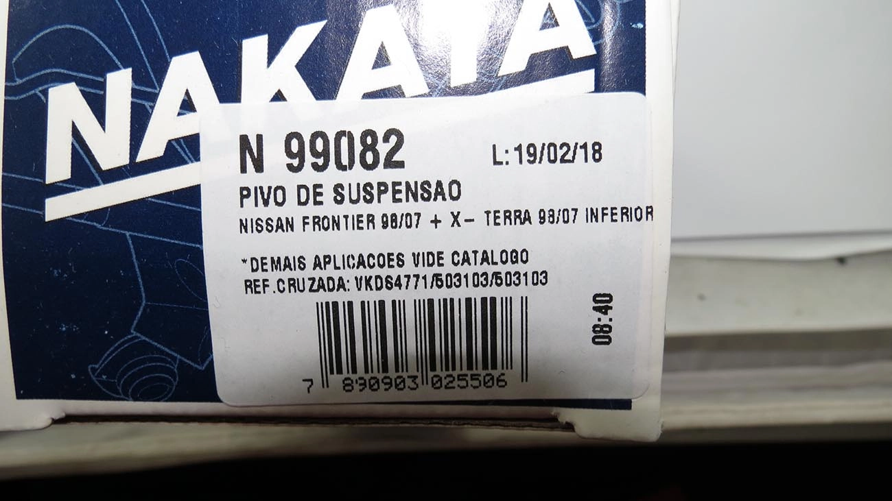 PIVÔ SUSPENSÃO INFERIOR NISSAN FRONTIER/X-TERRA 98/2007