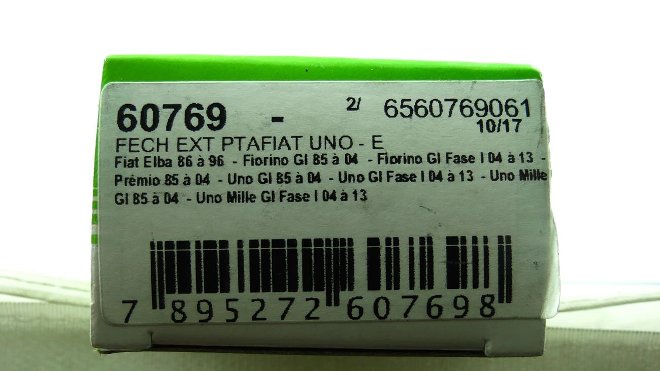 FECHADURA DA PORTA FIAT UNO/PRÊMIO/ELBA 2/4 PORTAS - FIORINO 85/13 - DIANTEIRA ESQUERDA EXTERNA