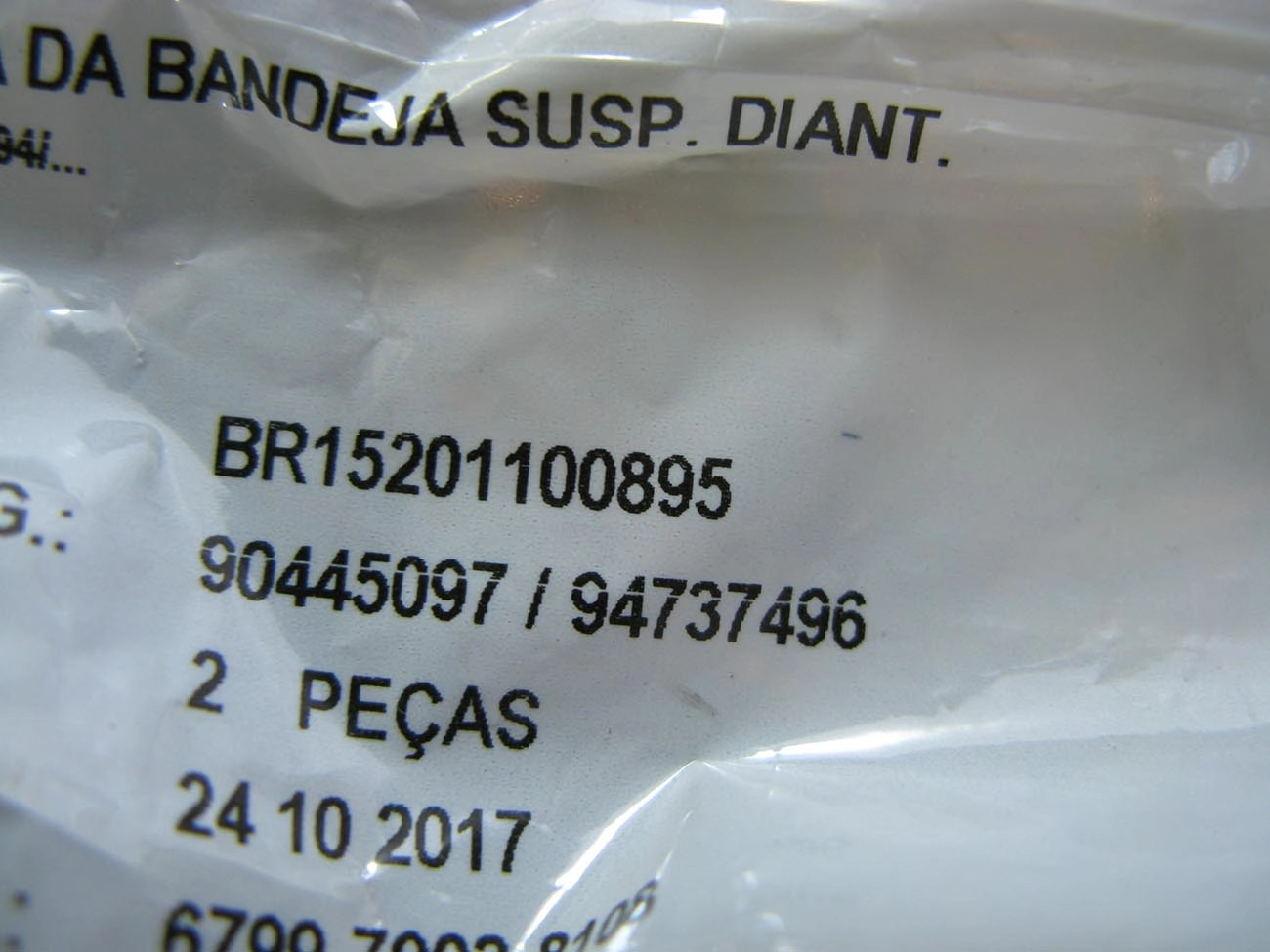 BUCHA DIANTEIRA BANDEJA SUSPENSÃO GM AGILE CORSA 94/01 CLASSIC 02/ CELTA 00/ PRISMA 06/12 TIGRA