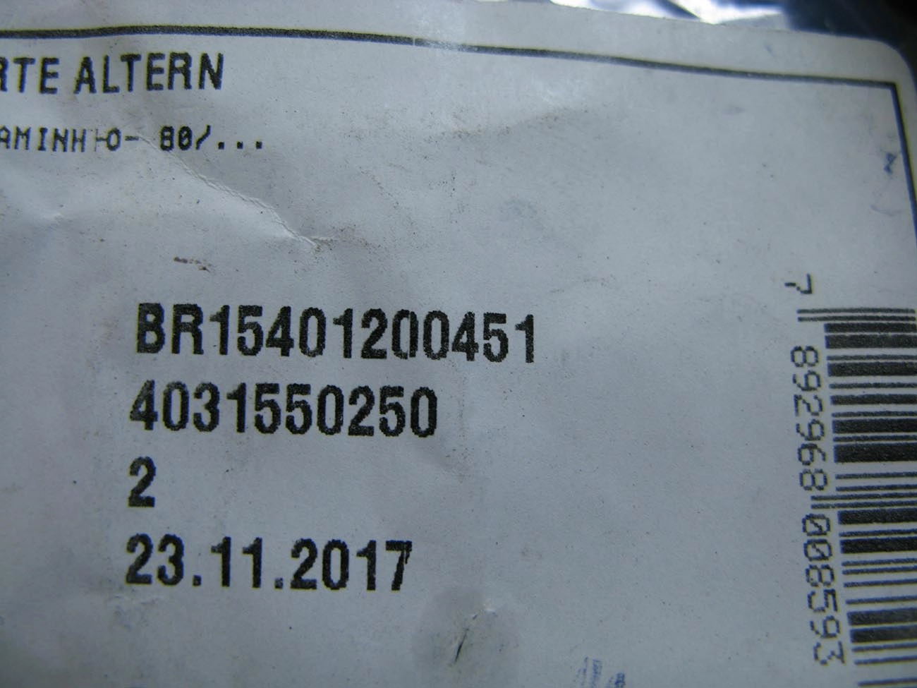 BUCHA SUPORTE ALTERNADOR MB 1113/1313/1513/2013