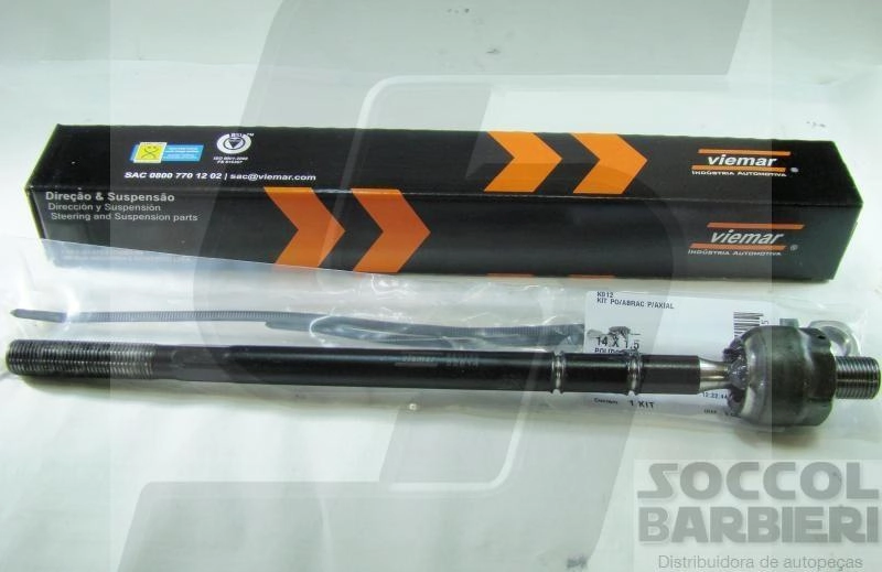 ARTICULAÇÃO/BARRA AXIAL DIREÇÃO HIDRÁULICA M14X1,5 M16X1,5 M14/M16 VW FOX 03/ POLO 02/ NOVO GOL/VOYAGE 08/