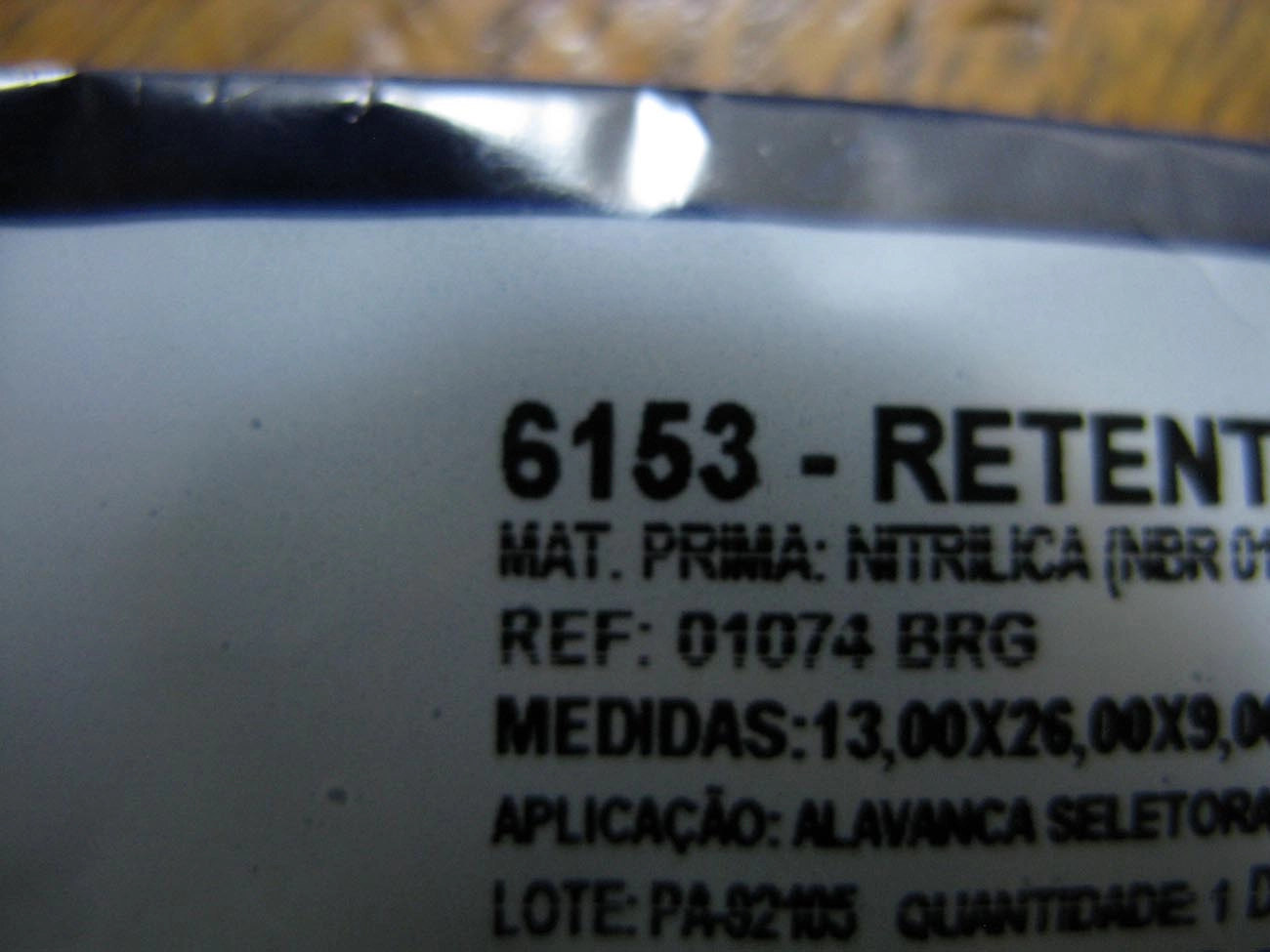RETENTOR CAIXA CÂMBIO ALAVANCA/HASTE SELETORA 13X26X9MM FORD CORCEL/BELINA/DEL REY/PAMPA 69/89
