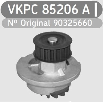 BOMBA ÁGUA EXCETO MOTOR VHC AGUA GM CORSA 1.0/1.4 8V 94/01 1.6 TODOS CELTA 2002/2003