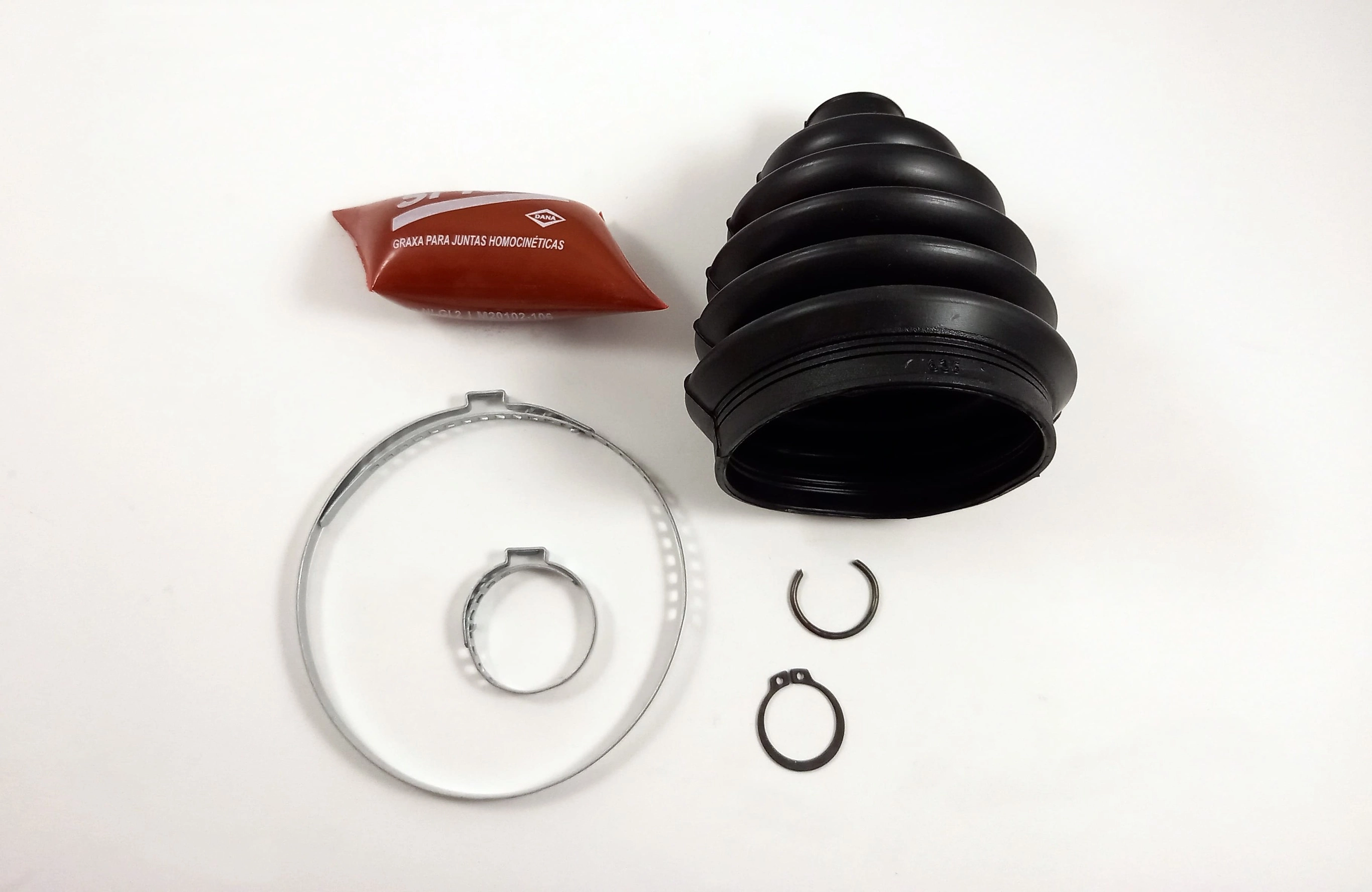 KIT REPARO COIFA HOMOCINETICA RODA TOYOTA COROLLA 1.8 02/08 - 24X80X126MM BORRACHA