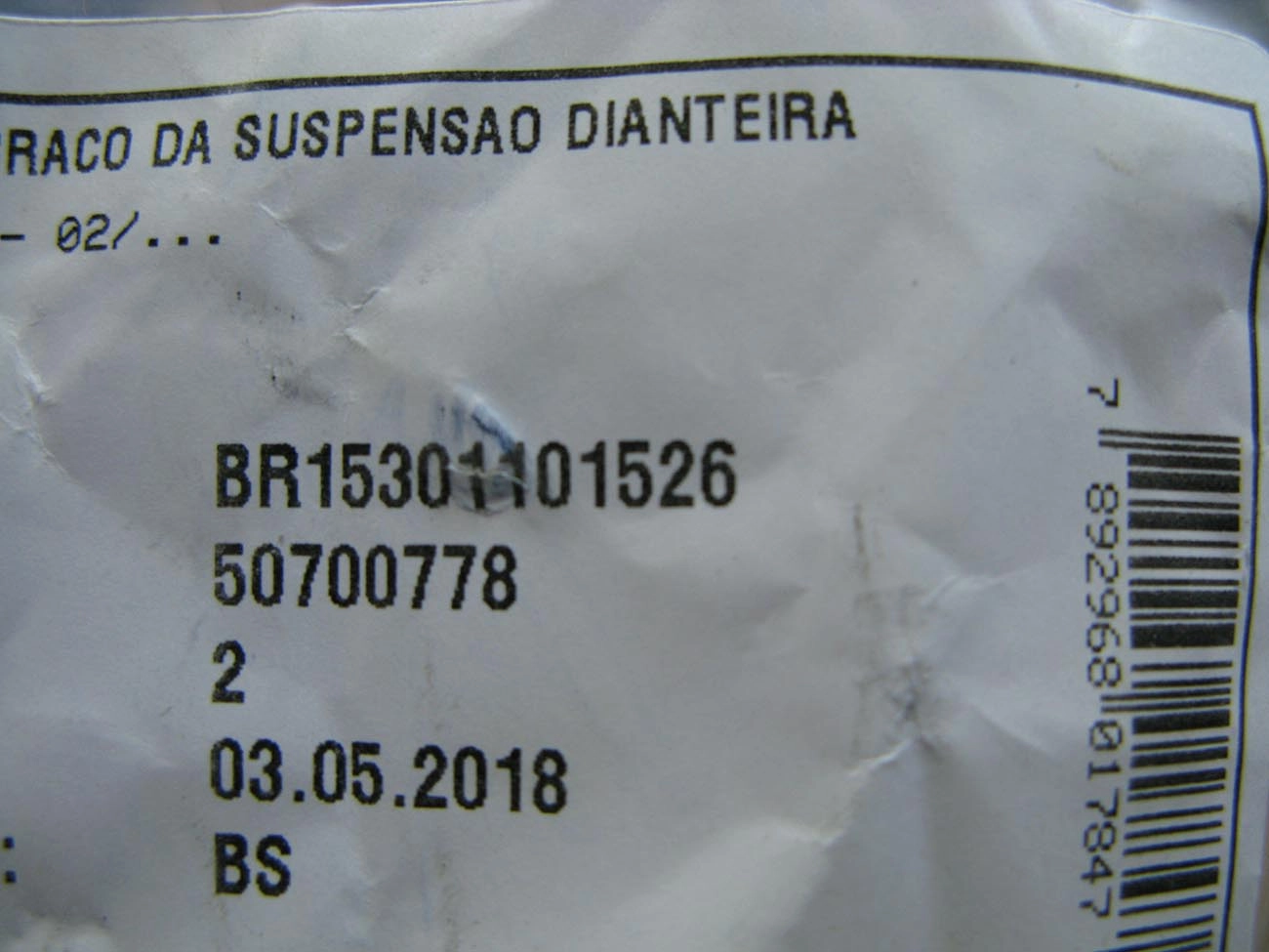 BUCHA TRASEIRA BANDEJA SUSPENSÃO DIANTEIRA FIAT STILO 2002/