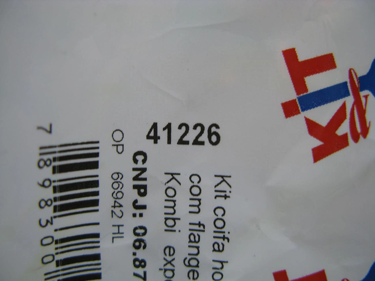 KIT REPARO COIFA HOMOCINÉTICA LADO RODA/LADO CÂMBIO COM FLANGE VW KOMBI 78/97 VARIANT II