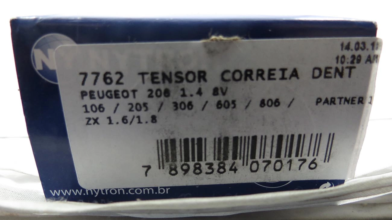 TENSOR CORREIA COMANDO PEUGEOT 206 1.4 108 DENTES  205/306/405/605/806 - XANTIA/ZX 1.6/1.8/2.0 8V