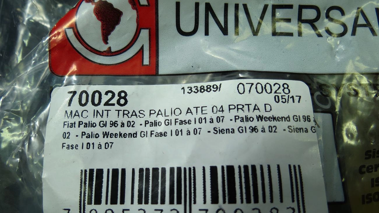 MACANETA INTERNA FIAT PALIO/WEEKEND/SIENA - TRASEIRA DIREITA
