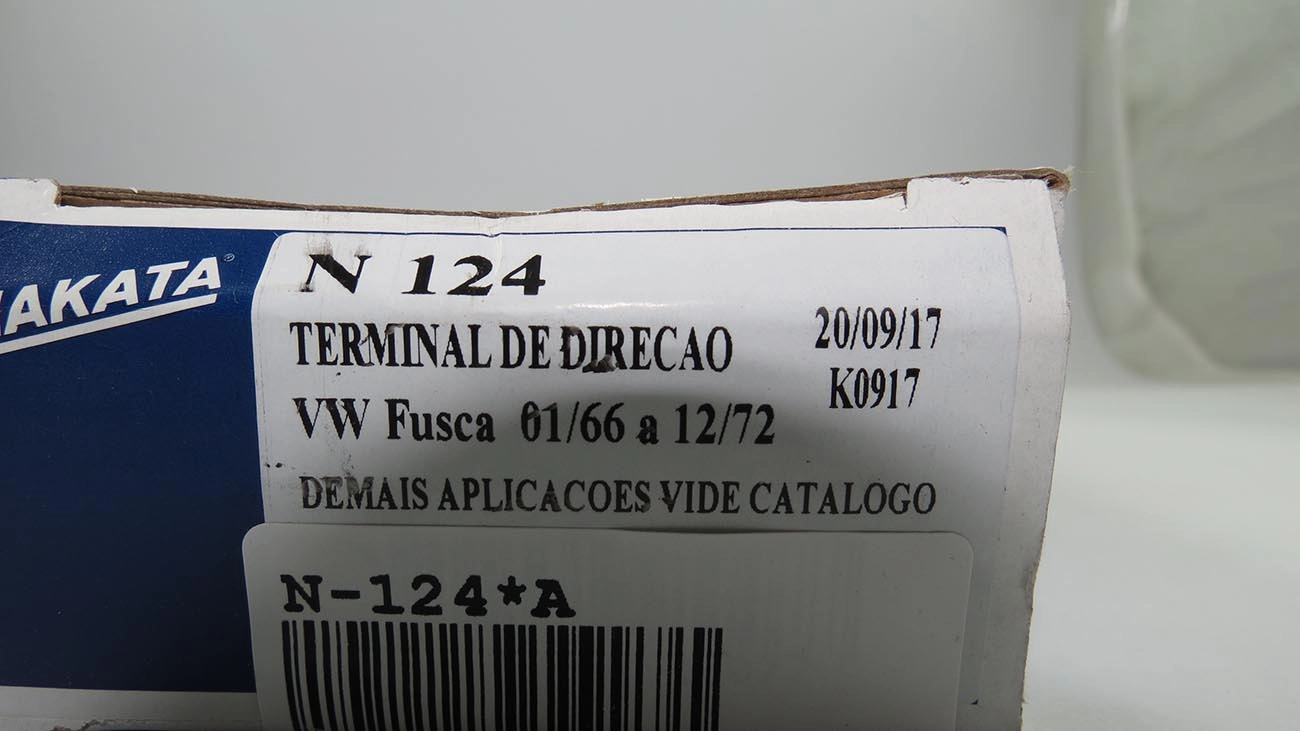 TERMINAL DIREÇÃO ROSCA ESQUERDA COM FURO OLHAL PARA AMORTECEDOR VW FUSCA 1200/1300