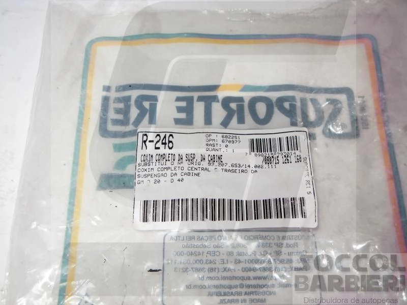 COXIM DA CABINE GM A/C/D-20/40 -  CENTRAL E TRASEIRO