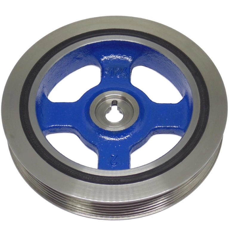 POLIA DO VIRABREQUIM - DAMPER - SIMPLES 6PK - HB20/CRETA/I30/VELOSTER/TUCSON 18/... SOUL/CERATO - 1.