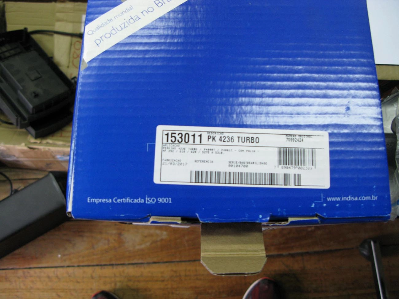 BOMBA AGUA MF 292/610/620/5275/5310 - C/MOTOR P4000/4001 TURBO - COM POLIA