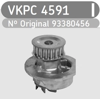 BOMBA ÁGUA VHC VHCE POLIA 19 DENTES AGUA GM NOVO CORSA 1.0 8V 2002/ CELTA 1.0/1.4