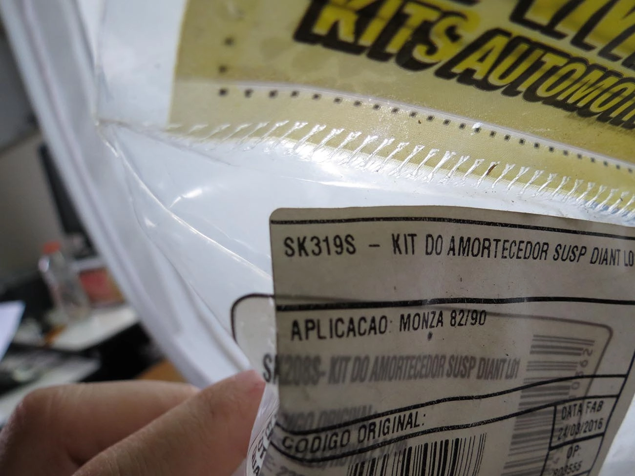 KIT AMORTECEDOR GM MONZA /89 - DIANTEIRO C/COXIM