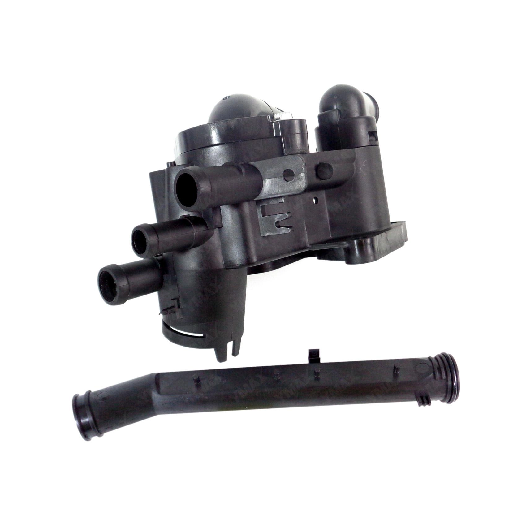 KIT CAVALETE AGUA COM AR QUENTE VW NOVO GOL/FOX/GOLF/VOYAGE/SAVEIRO - COM VALVULA/TUBO/SENSOR CINZA