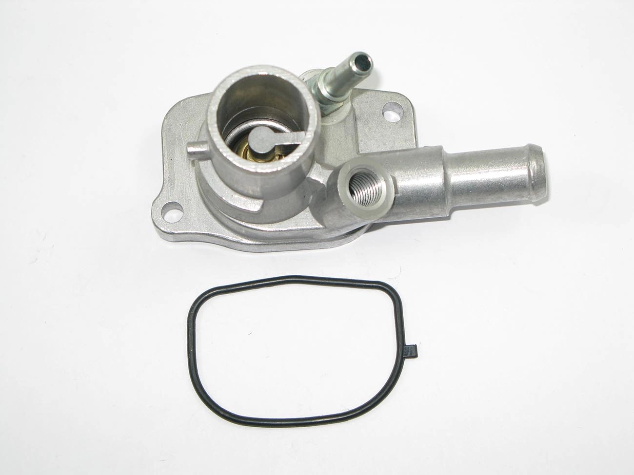 VÁLVULA TERMOSTÁTICA COM CARCAÇA ALUMÍNIO SEM SENSOR MOTOR FIRE EVO FIAT NOVO UNO/PALIO 1.0/1.4 10/ NOVA FIORINO 14/ 500 12/ MOBI 16/