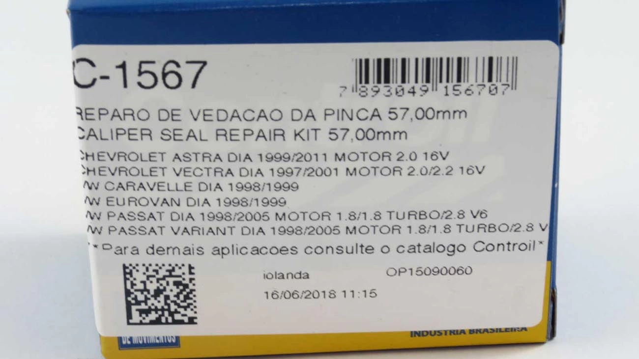 REPARO CILINDRO RODA VW PASSAT/VARIANT ALEMAO 1.8 E 2.8 - FREIO A DISCO 57MM - DIANTEIRO