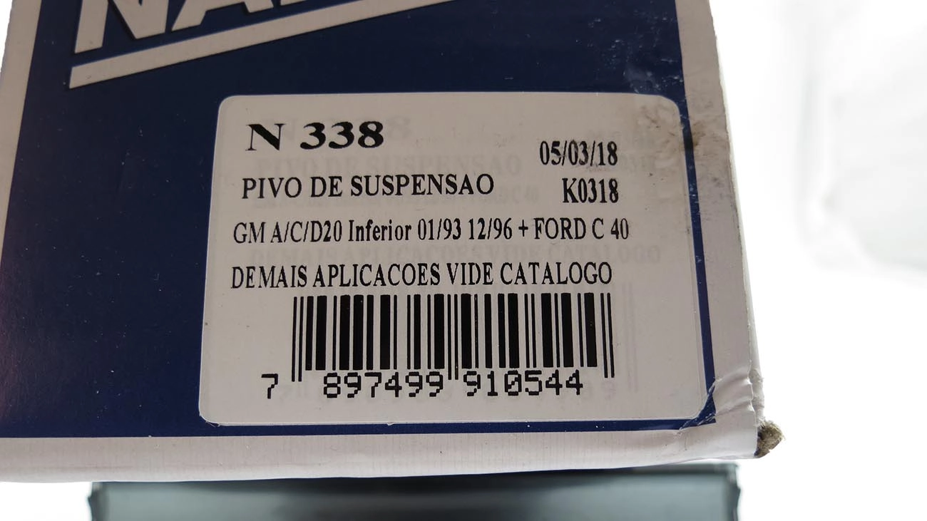 PIVÔ SUSPENSÃO INFERIOR LADO DIREITO/LADO ESQUERDO GM A/C/D-20 93/ A/C/D-40 TODOS SILVERADO