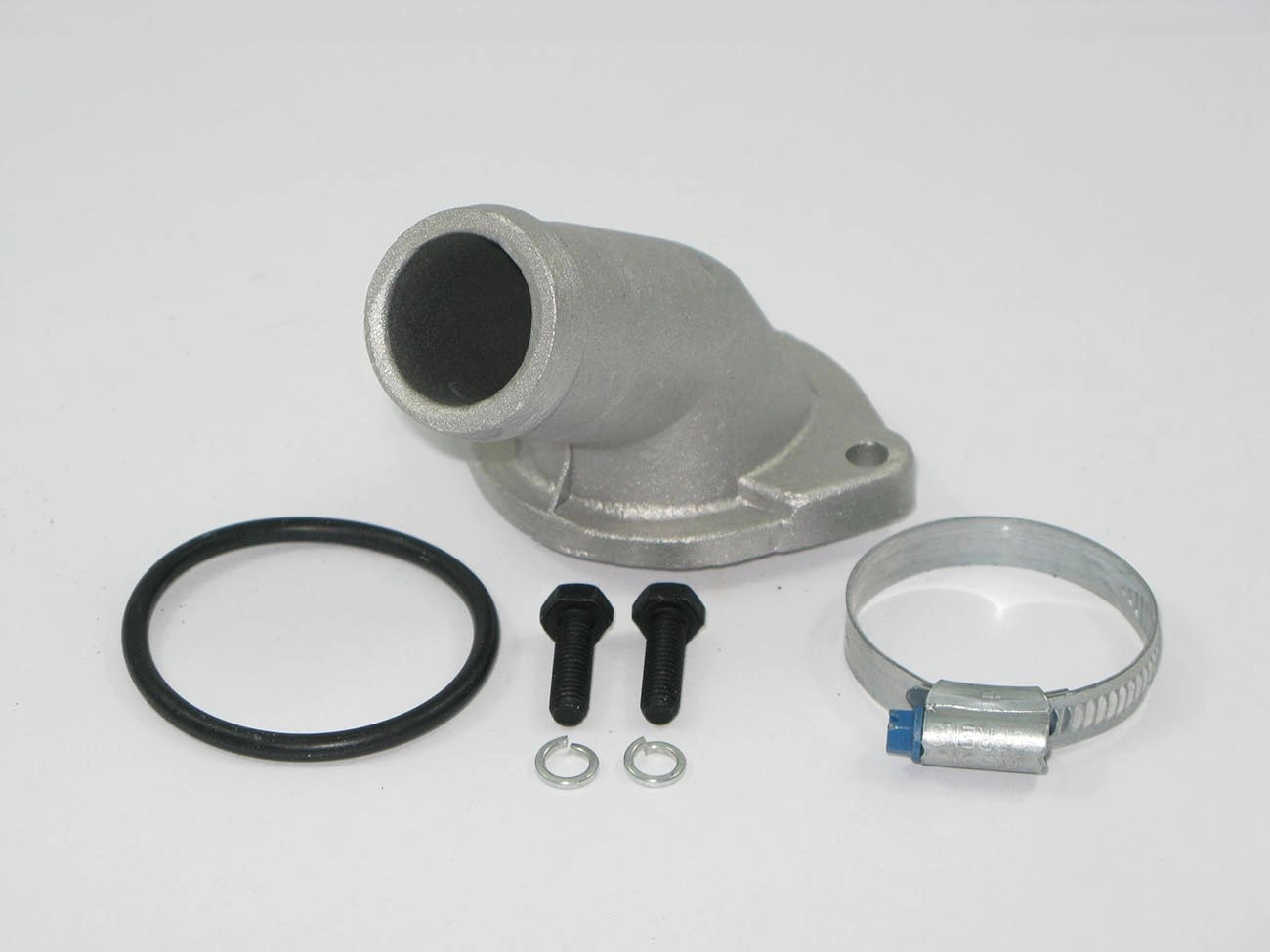 KIT GARGALO FLANGE ALUMÍNIO VÁLVULA TERMOSTÁTICA BOCAL LONGO COTOVELO/FLANGE ALUMINIO VALVULA TERMOSTATICA VW GOL/PASSAT/PARATI/SANTANA MOTOR AP