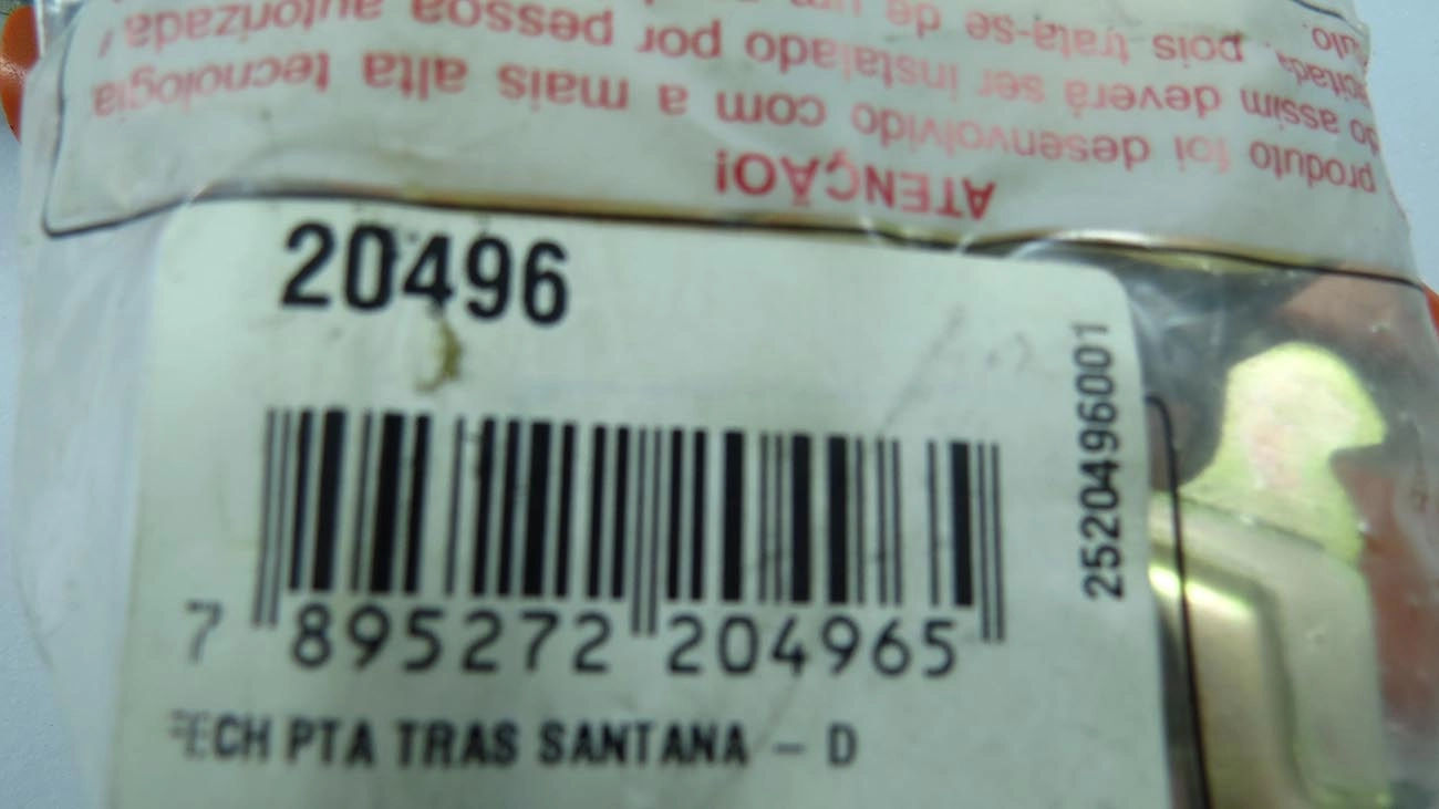 FECHADURA PORTA VW SANTANA/QUANTUM /90 TRASEIRA - DIREITA