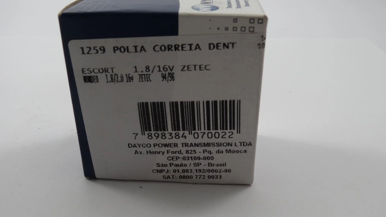 POLIA AUXILIAR CORREIA COMANDO FORD ESCORT 1.8 16V 97/01 - MONDEO 16V 94/98 - 10.30X48.20X29.20MM