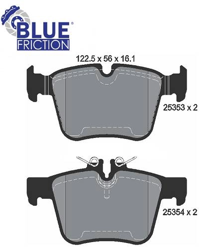 PASTILHA DE FREIO TRASEIRA MB C-CLASS C180/C200/C250/C300/C400 2013/