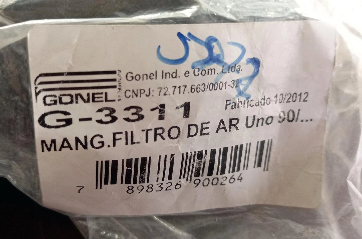 MANGUEIRA FILTRO AR FIAT UNO/PREMIO/ELBA - 90/