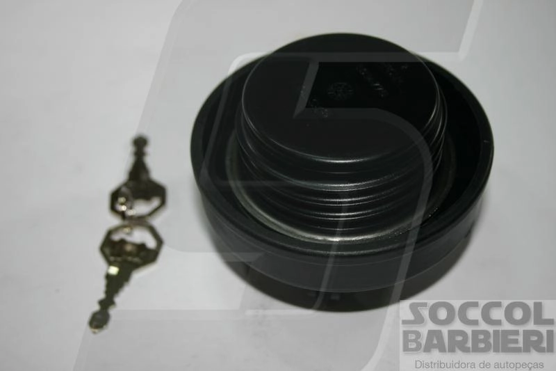 TAMPA PARA TANQUE COMBUSTÍVEL COM CHAVES ROSCA INTERNA VW/MB CAMINHOES 99/ SCANIA C/ROSCA