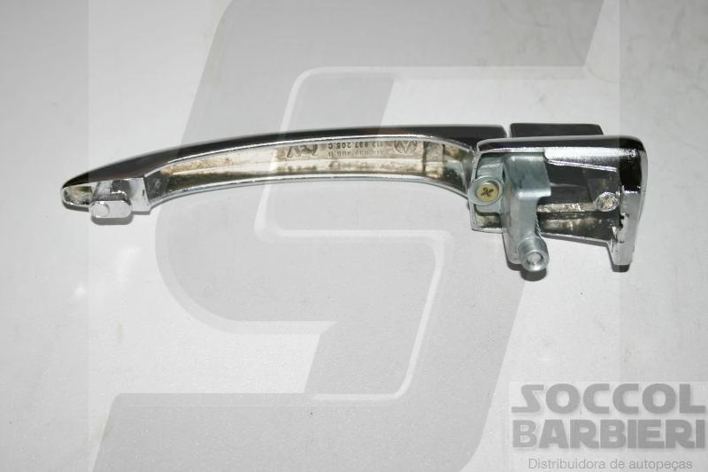 MACANETA EXTERNA PORTA ESQUERDA VW FUSCA /77 - CROMADA COM CHAVE