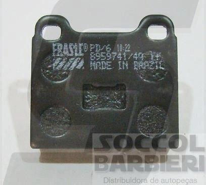 PASTILHA FREIO RODA DIANTEIRA GM CHEVETTE 1974/1988 CHEVY 500 1982/1992 VW SP2 1972/1976 VARIANT 1978/1981 DIAN