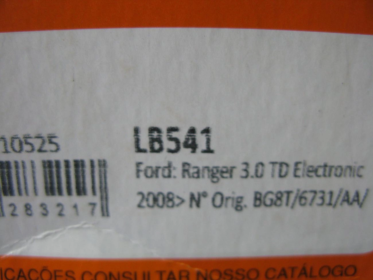 FILTRO OLEO FORD RANGER 3.0 2008/2012 TROLLER T4 3.0 2006/