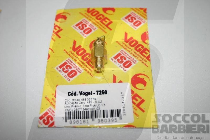 AGULHA CARBURADOR WEBER 495 ALCOOL FIAT ELBA/PREMIO/UNO/PICK UP 1989/