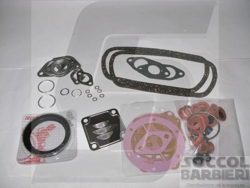 JOGO JUNTAS COMPLETO MOTOR COM RETENTOR VW BRASILIA 73/82 FUSCA 1300/600 68/86 GOL 80/81 KOMBI/SAVEIRO AR