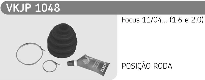 KIT REPARO HOMOCINÉTICA LADO RODA FORD FOCUS 1.6/18/2.0 00/09 - 21X78X86MM